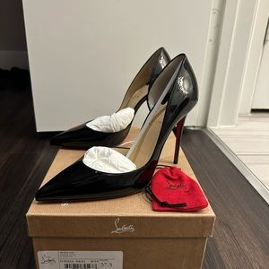 Christian Louboutin Iriza Heels - Black Patent Leather